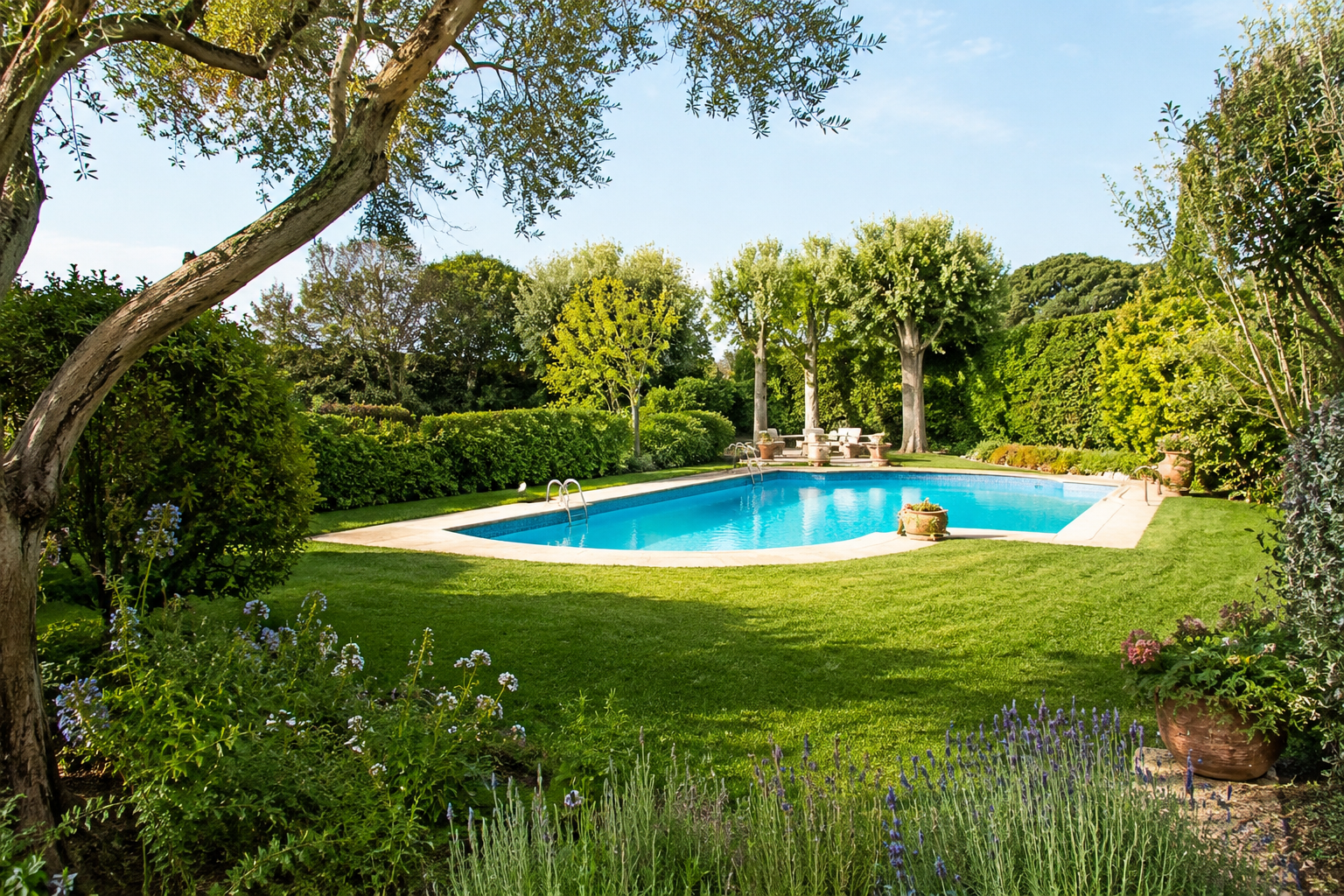 Mantenimiento de jardín y piscina en Mayoral Viveros